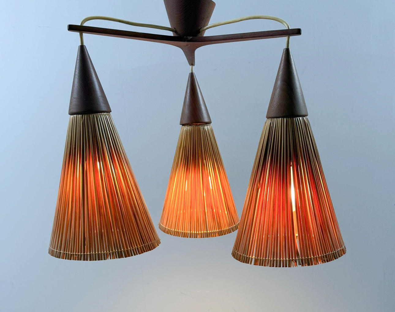 IB Fabiansen for Fog & Mørup, large ceiling lamp/pendant, 1960s, Denmark.