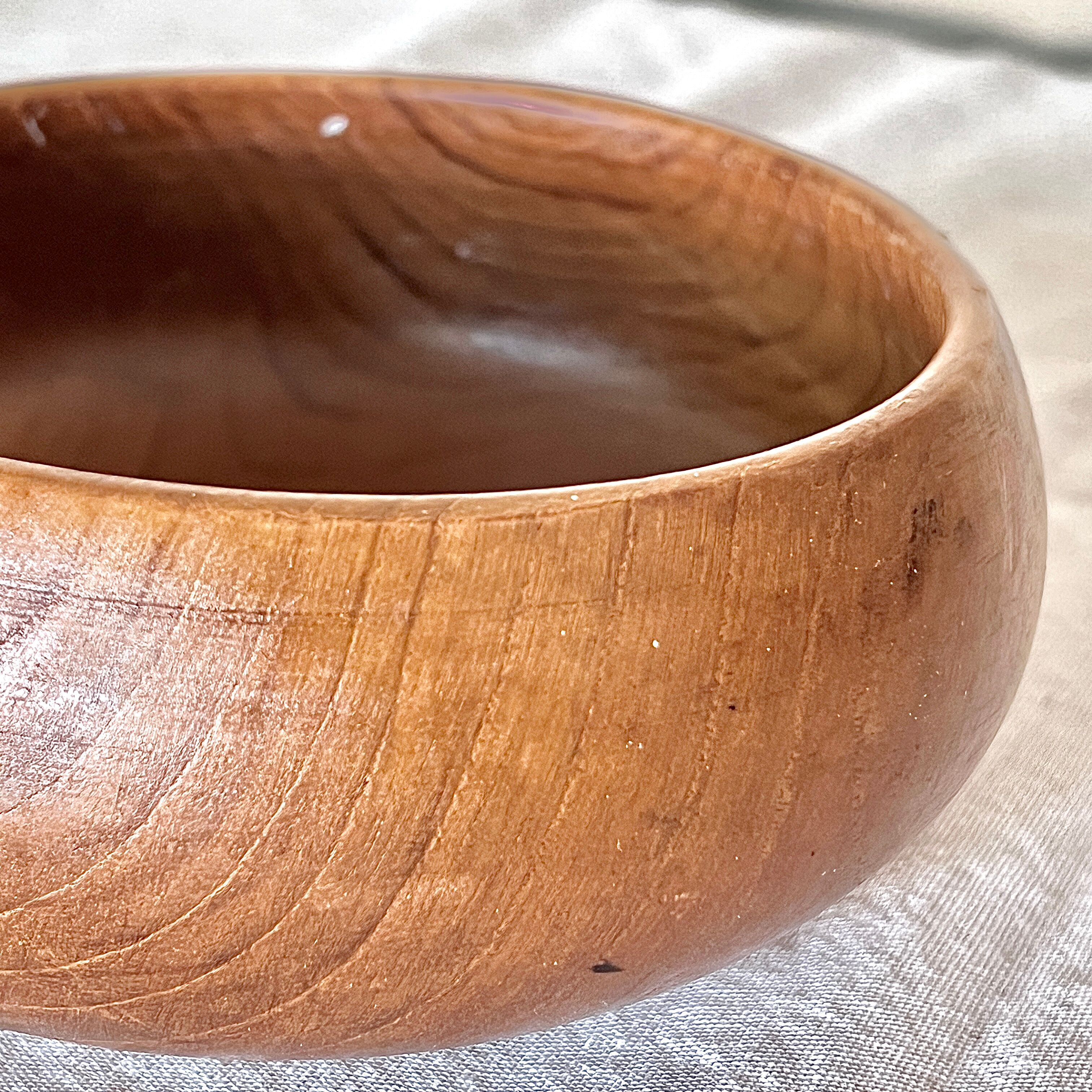Little teak wood bowl / Scandinavian Japandi