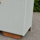 Renovated vintage buffet in Mado style – Celadon Libéron and natural wood – 13