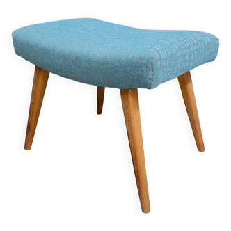 Blue foot stool / ottoman 1960s