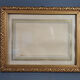 Old frame Art Deco gilded stucco wood 22.5x17.5 cm, foliage 14.9x19.9 cm SB