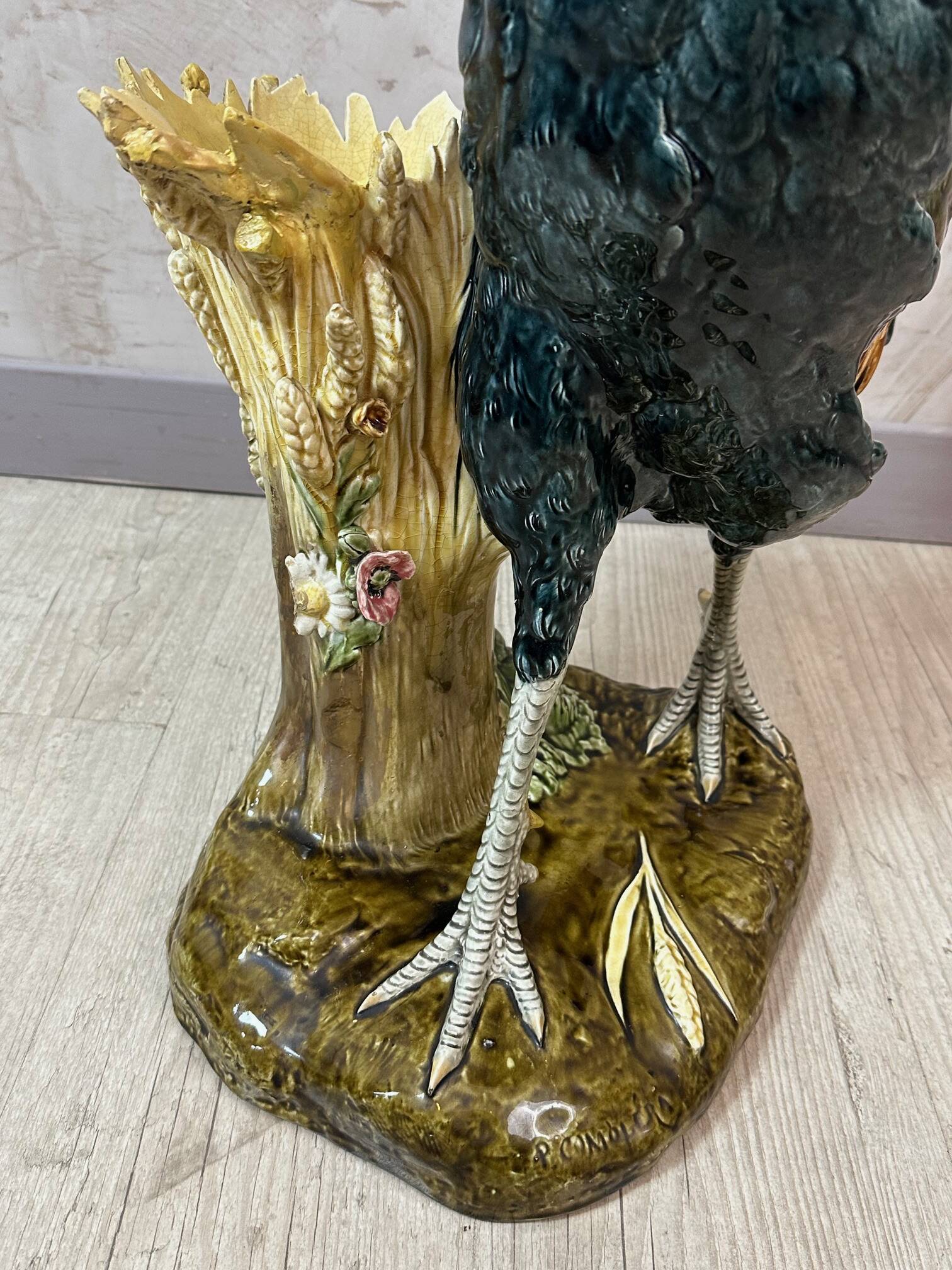 Paul Comoléra Faience Rooster