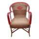 Fauteuil osier relooké