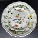 Suite de 6 assiettes plates GIEN oiseaux de paradis