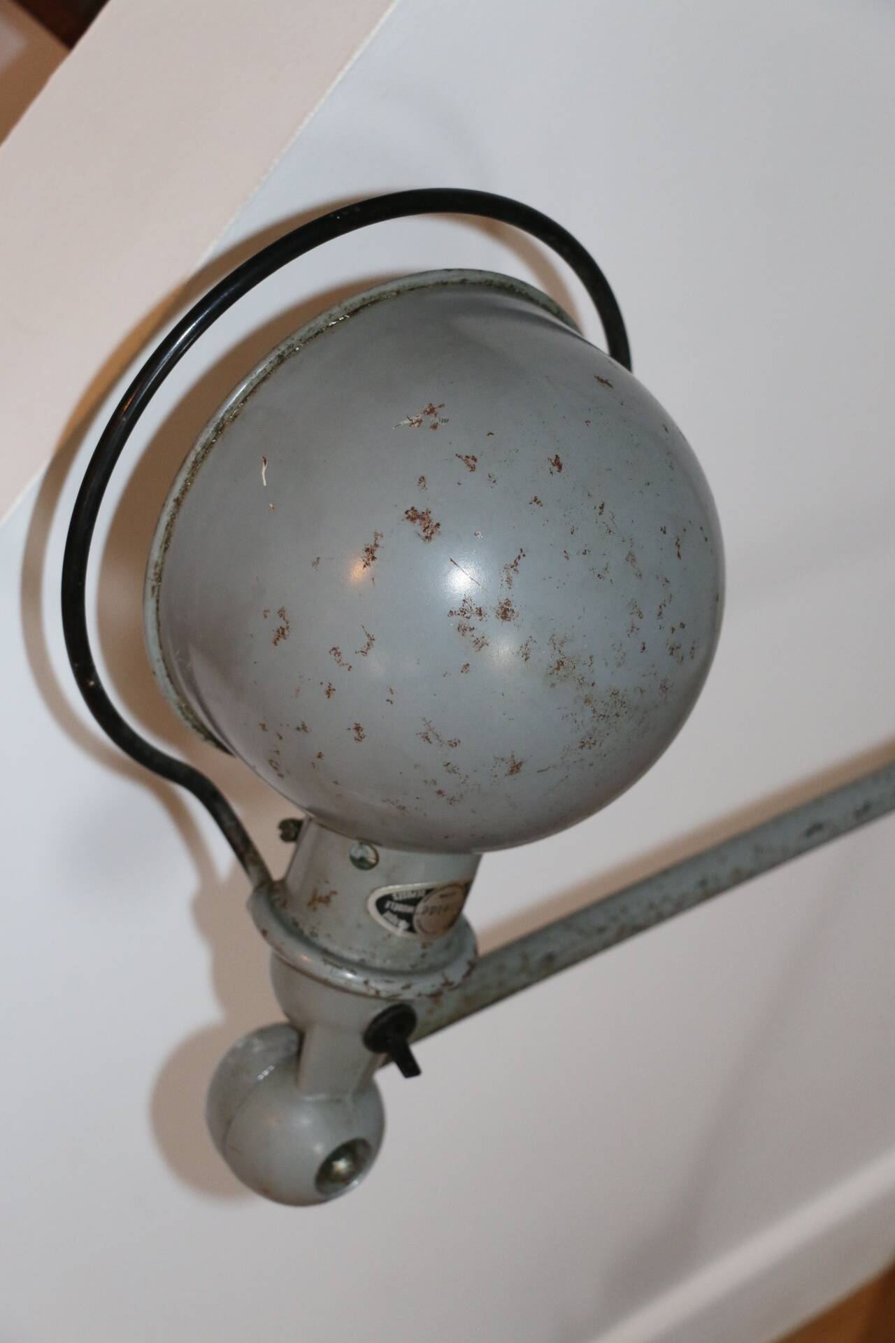 Jielde lamp 2 arms gray 1970