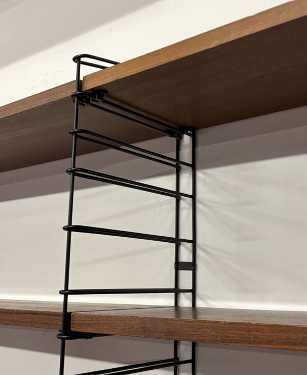 Étagère murale modulaire vintage XXL Tomado Holland en teck, design années 60