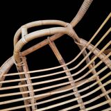 Grands Fauteuils vintage en rotin, Années 60