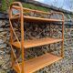 Vintage light rattan shelf 1970