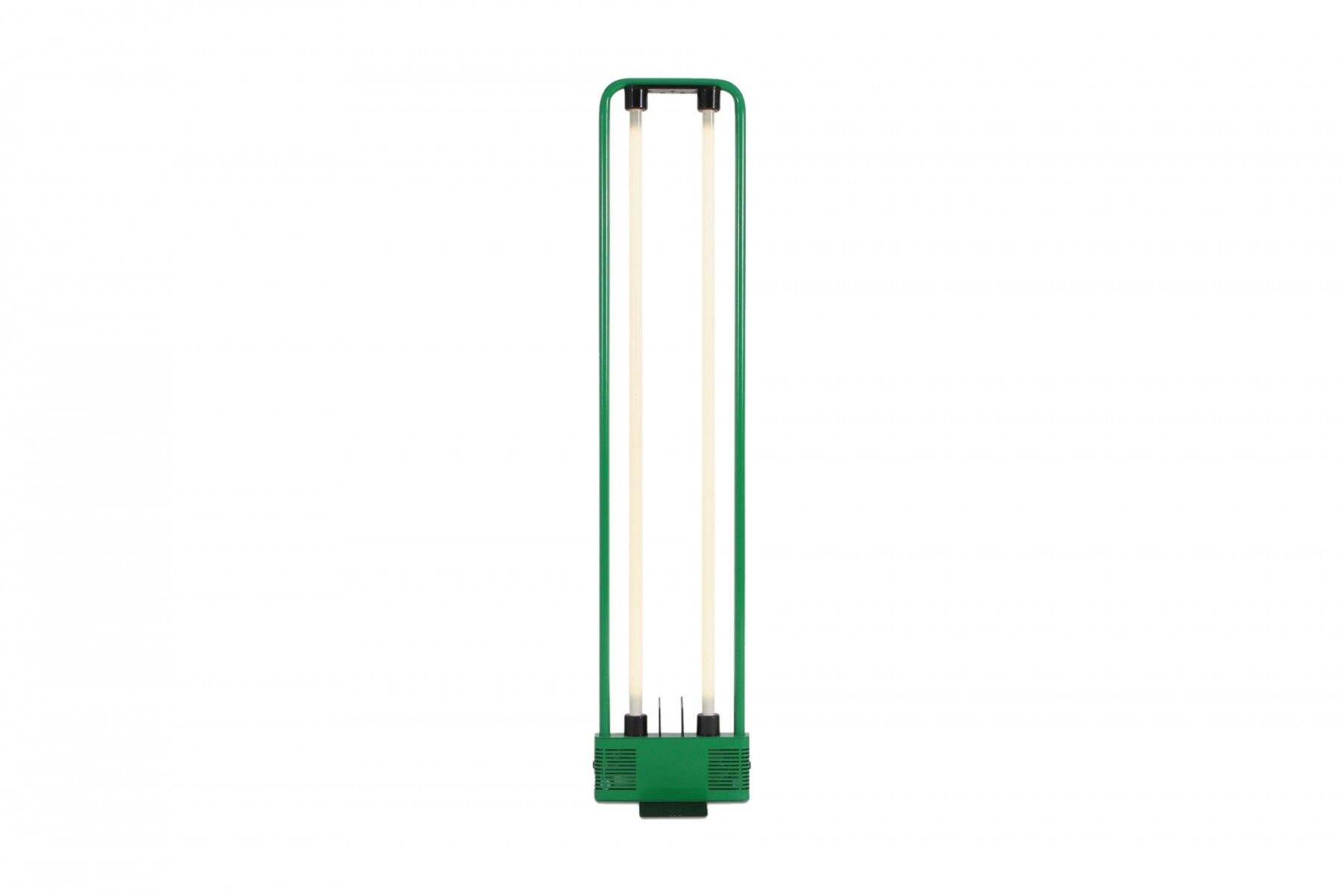 Lampadaire néon vert Gian Nicola Gigante 1981