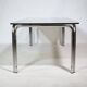 Mid-Century Design Chrome and Smoked Glass Coffee Table, 1970s