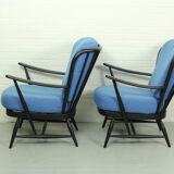 Canapé-lit modèle '355' et 2 fauteuils windsor, Lucian Ercolani pour Ercol