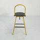 Il Bottone Yellow Adjustable and Swivel Bar Stool by Paolo Parigi for Heron Parigi, 1980