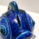 Rimini Blue Ceramic Fish Money Box by Bitossi, Italy