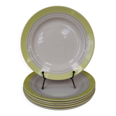 6 assiettes plate vintage de primefleur Françoise