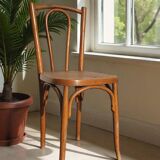 Chaise Bistrot Rotin en bois courbé
