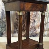 Console / Side table in mahogany and marble – Empire period, 19th century
