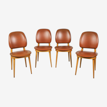 4 Baumann chairs, Pegasus model, 1960