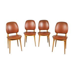 4 Chaises de Baumann, modèle Pégase,