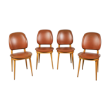 4 Chaises de Baumann, modèle Pégase, 1960