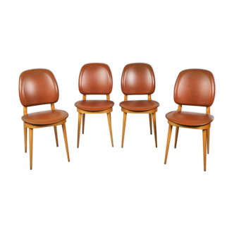 4 Baumann chairs, Pegasus model, 1960