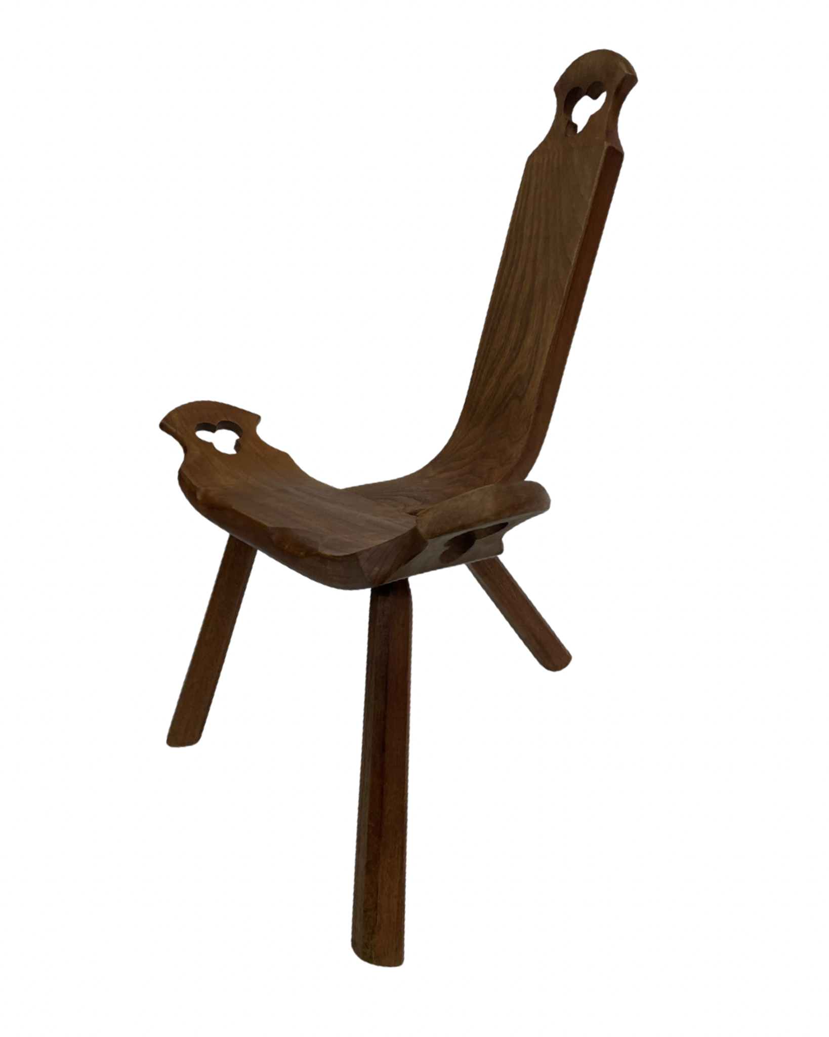 Chaise espagnole vintage brutalist design minimaliste