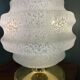 Vintage table lamp from Verrerie de Clichy, speckled glass and brass, years.