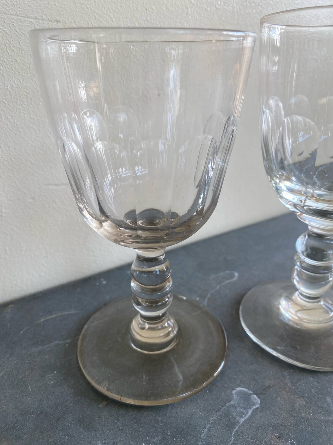 Antique faceted glasses