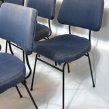Erberto Carboni for Arflex, Set of six Delfino dining chairs. 1950s