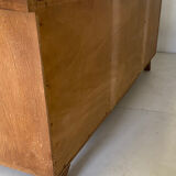 Commode basse vintage pieds compas