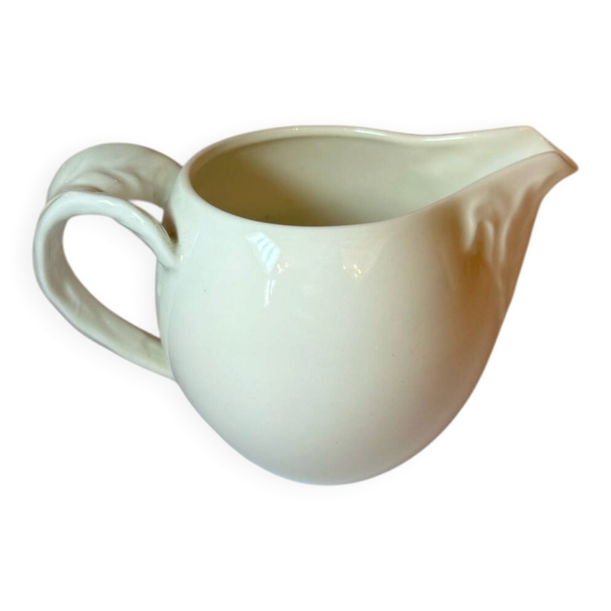 White porcelain creamer, Villeroy and Boch "Foglia".