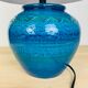 Lamp Aldo Londi Rimini, blue ceramic