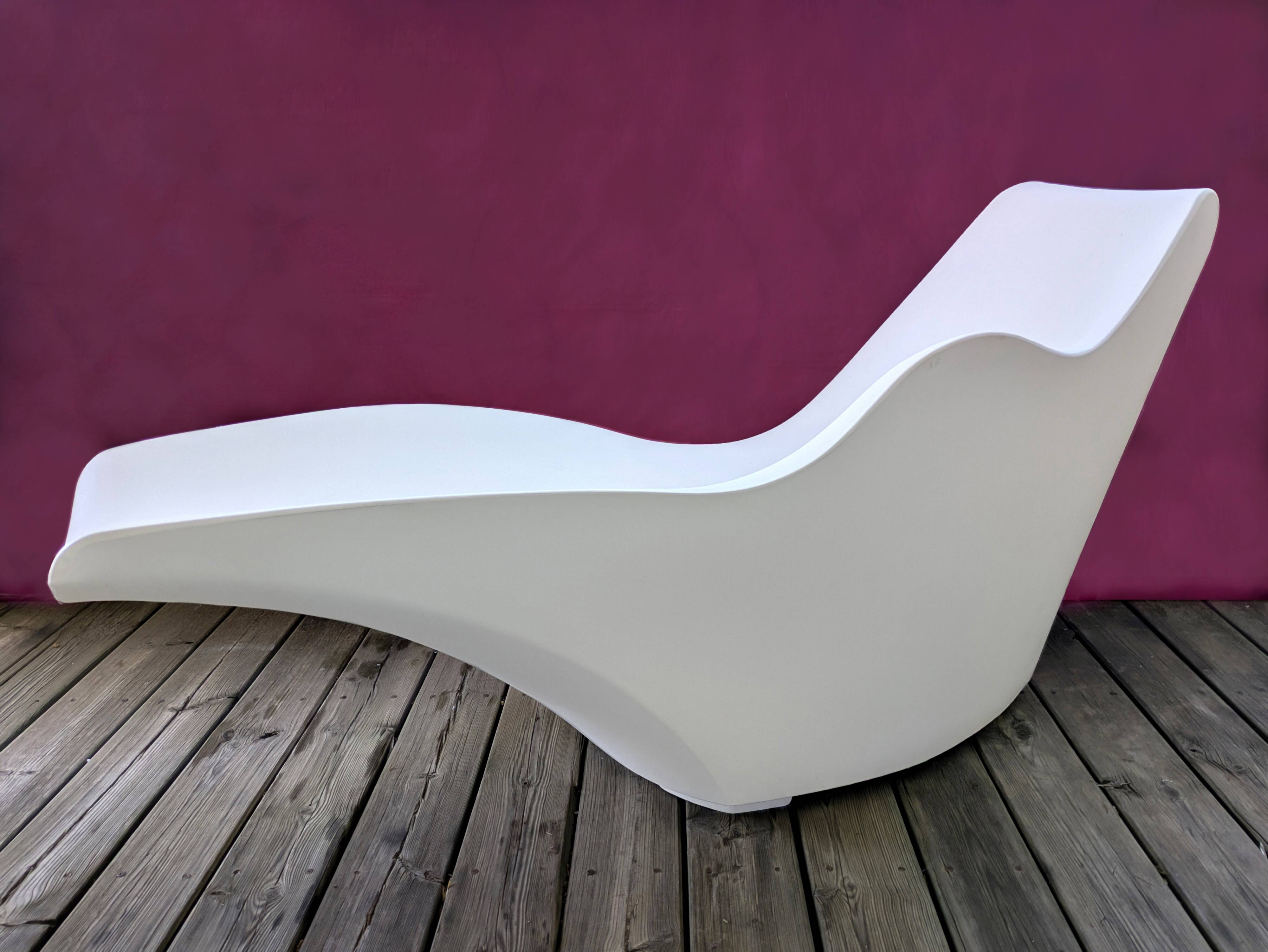 Chaise longue/méridienne "Tokyo Pop" / Tokujin Yoshioka / Driade (2000s)