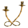 Faux bamboo & brass candleholder, Italy, 1970