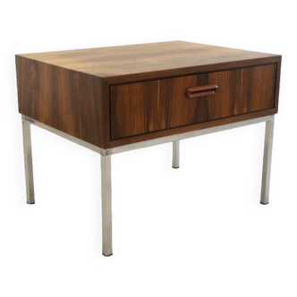 Rosewood cabinet with chrome legs 'Seevetal'