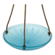 Art Deco pendant light in molded blue glass – 1930s