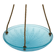 Art Deco pendant light in molded blue glass – 1930s