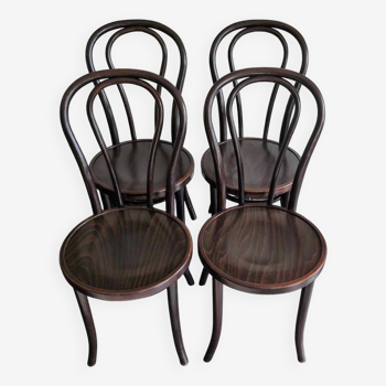 Série de 4 chaises de bistrot