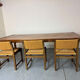 Large teak dining table in mid-century Danish style from the 1960s.