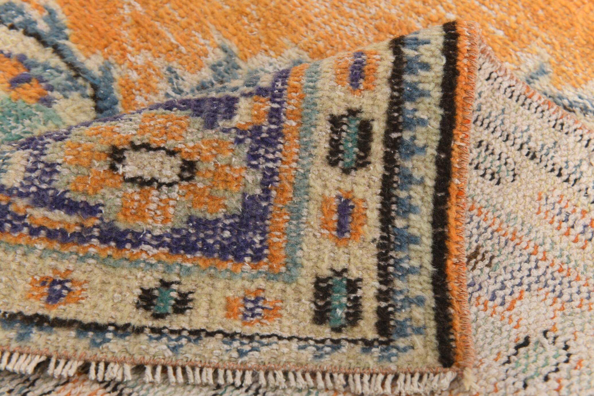 7x10 Vintage Geometric Style Traditional Orientel Carpet, 200x298 Cm