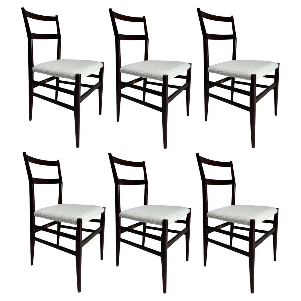 Vintage Model 646 Dining Chairs by Gio Ponti for Cassina, 1950s, Set of 6