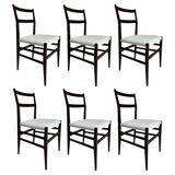 Vintage Model 646 Dining Chairs by Gio Ponti for Cassina, 1950s, Set of 6