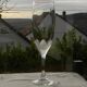 Set of 6 cut crystal flutes from lorraine.