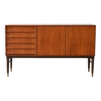 Scandinavian sideboard with brass ferrules