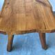 Brutalist coffee table in solid wood