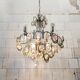 Nine-light chandelier in chrome-plated steel by Gaetano Sciolari, 1960s.