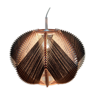 Woven wabi sabi pendant lamp