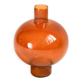 Amber round vase