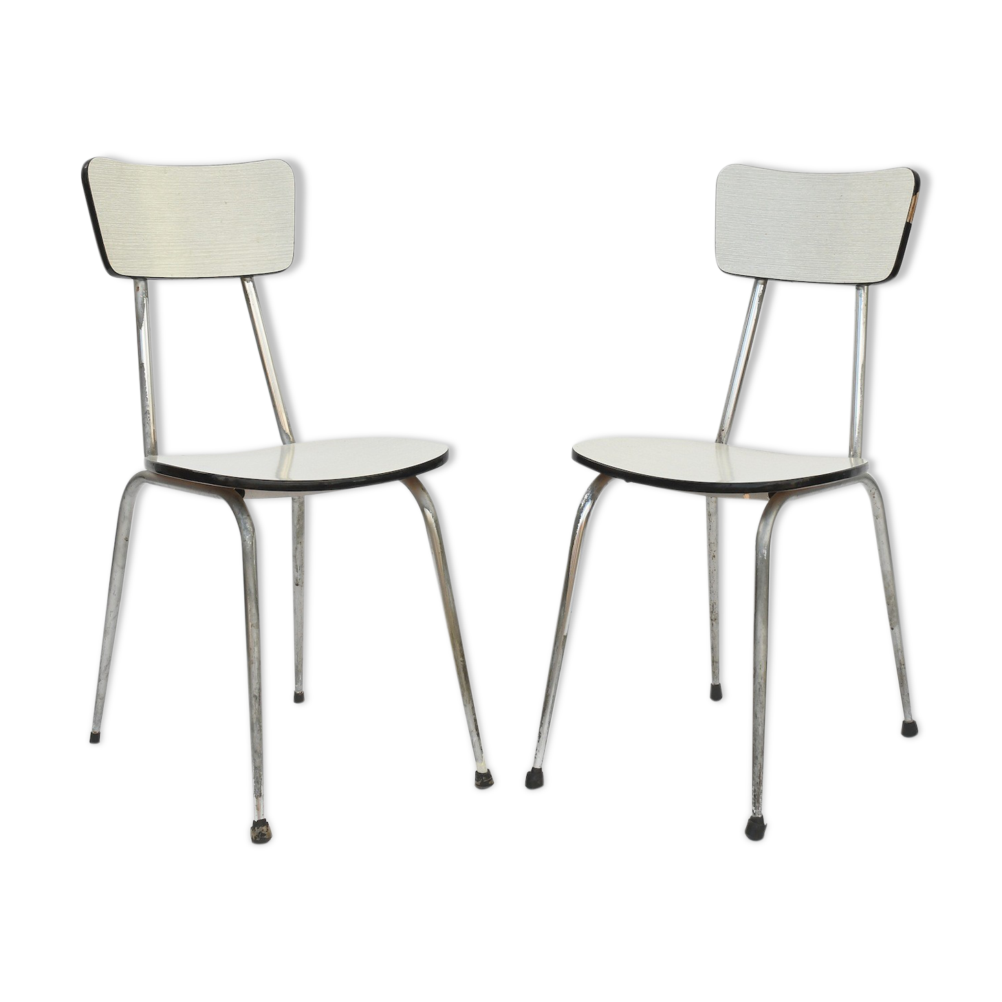 Paire de chaises en formica vintage