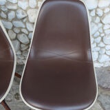 Pair of Ray and Charles Eames chairs on Dowel Bases, Herman Miller USA
