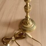 Bronze Lamp Base with Draped Decor Louis XVI Style